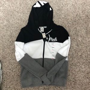 PINK full zip hoodie